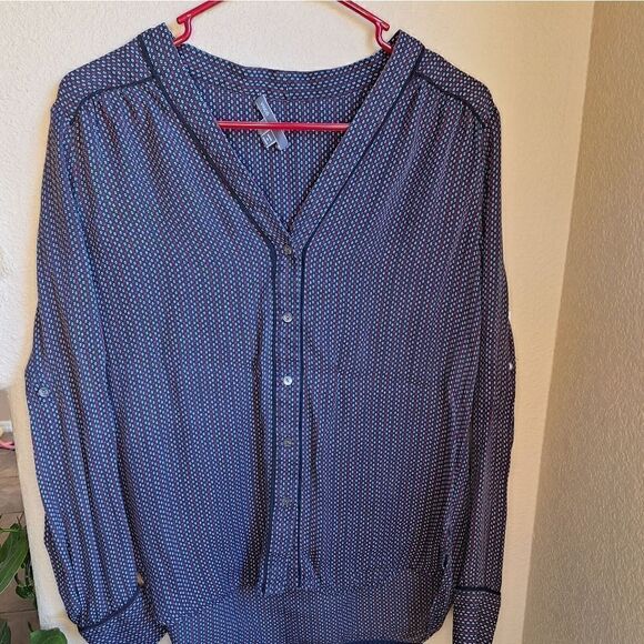 Vince silk button down blouse medium - Picture 5 of 9